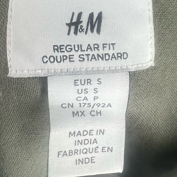 NWT Regular Fit Oxford Shirt, Khaki Green (S) - Picture 5 of 5